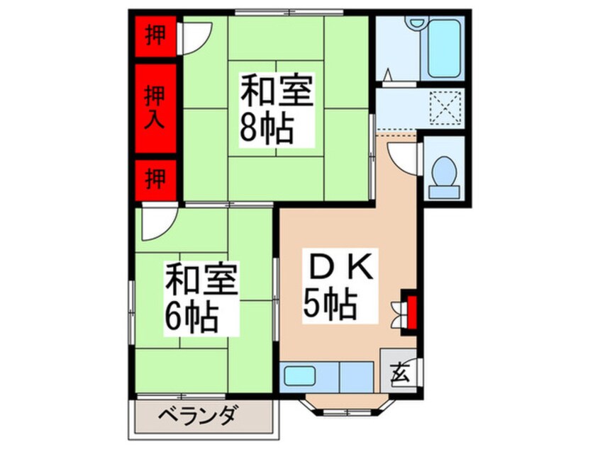 間取図 フォーブルノ－ブズ