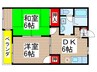 Ｈｉｌｌｓ新検見川Ｃ棟 2DKの間取り