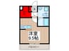 シャンブル英美Ⅳ 1Rの間取り