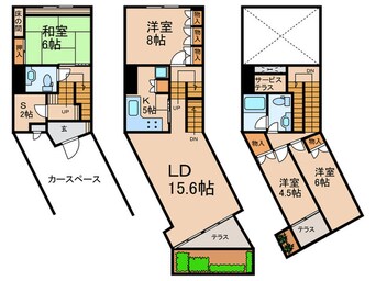 間取図 テラス東ヶ丘(A)