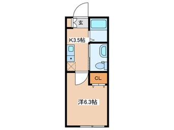 間取図 エルミタージュ堀ノ内