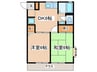 レシデンテ・クラロＢ 2DKの間取り