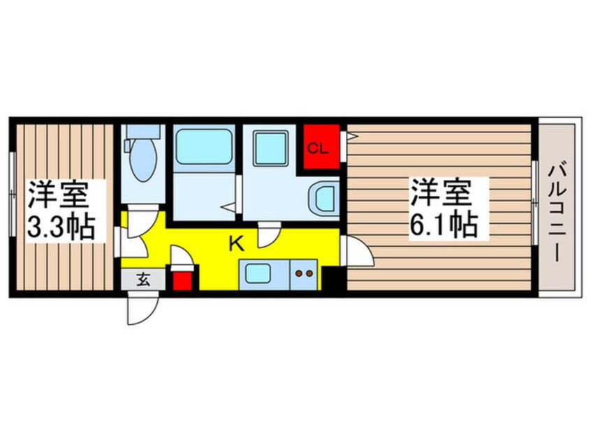 間取図 Ｌｅａｐｓ　Ｓｏｋａ