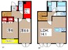 Villetta稲田堤A 2LDKの間取り