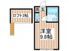 ニューコートくぬぎ山 1Rの間取り