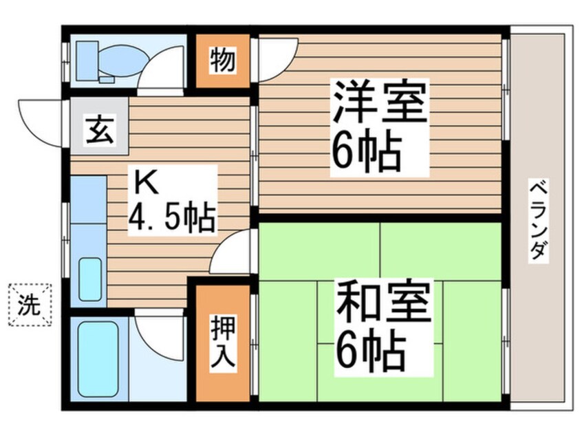 間取図 コ－ポ タムラ