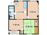 落合マンション 3LDKの間取り