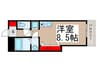 ヒルズ武蔵野 1Rの間取り