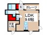 Glicina千住大橋 1LDKの間取り