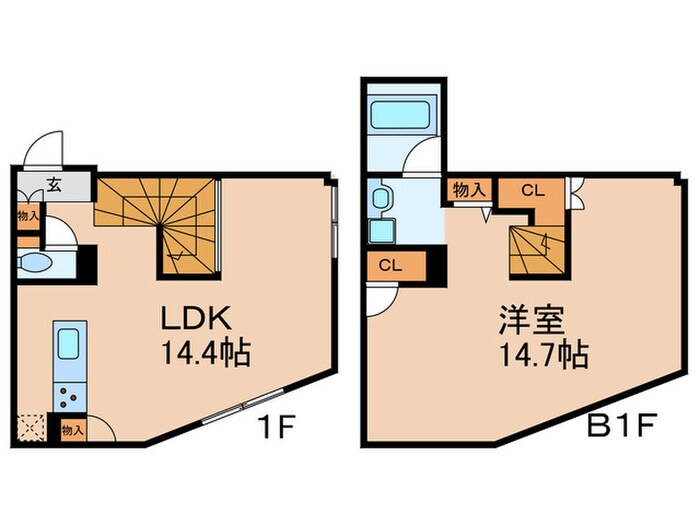 間取り図 LEGALAND茗荷谷