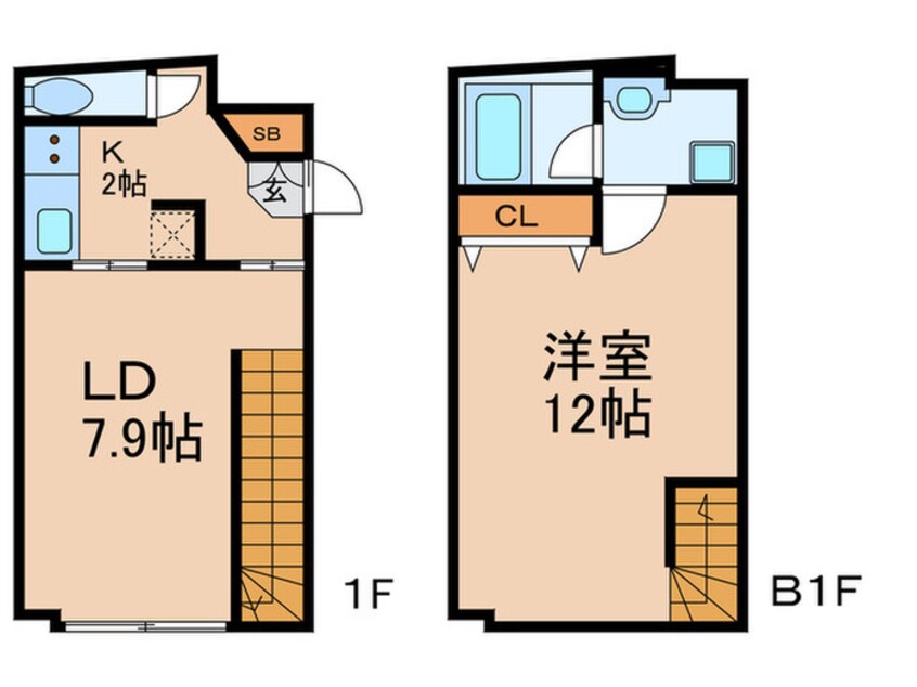 間取図 LEGALAND茗荷谷