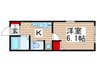 Wisteria 1Kの間取り