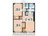 米善マンション 2DKの間取り