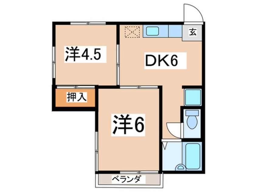 間取図 トラッド保土ケ谷