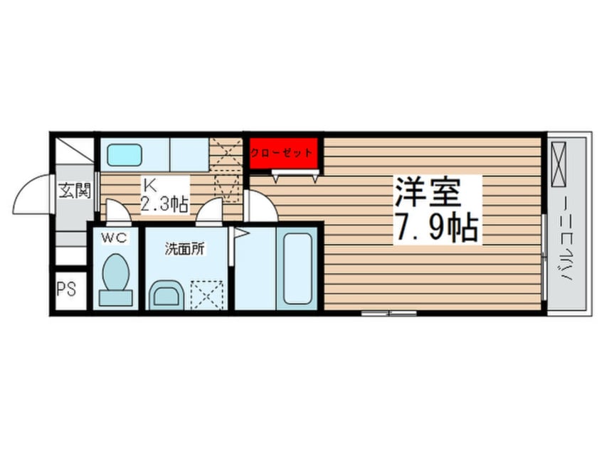 間取図 サンライズ中瀬