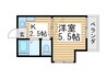 日乃出コ－ポ 1Kの間取り