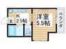 日乃出コ－ポ 1Kの間取り