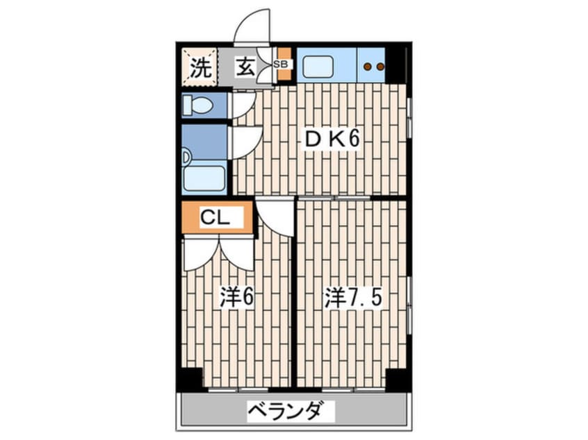 間取図 コスモハイツ上原