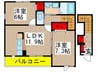 フレッサⅡ 2LDKの間取り
