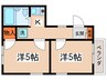 サンケンパレス府中宮西パ－ト５ 2Kの間取り