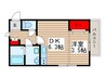 メゾン習志野Ⅱ 1DKの間取り