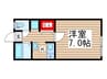 ヴィレッタ花園 1Kの間取り