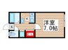 ヴィレッタ花園 1Kの間取り