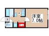 ヴィレッタ花園 1Kの間取り