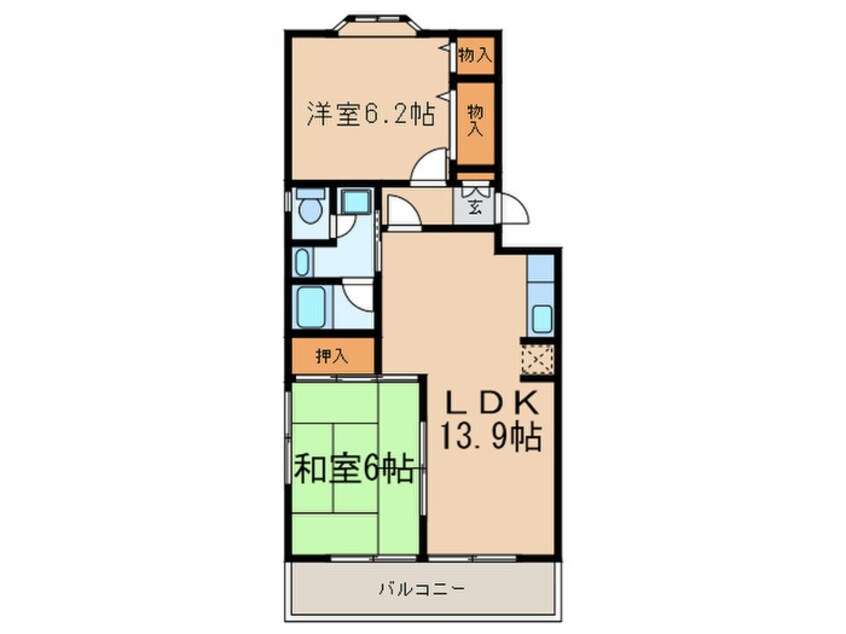 間取図 森田マンション ２