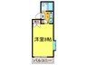 ルミネ小杉 1Kの間取り