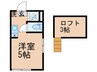 ファーストハウス梅島 1Rの間取り