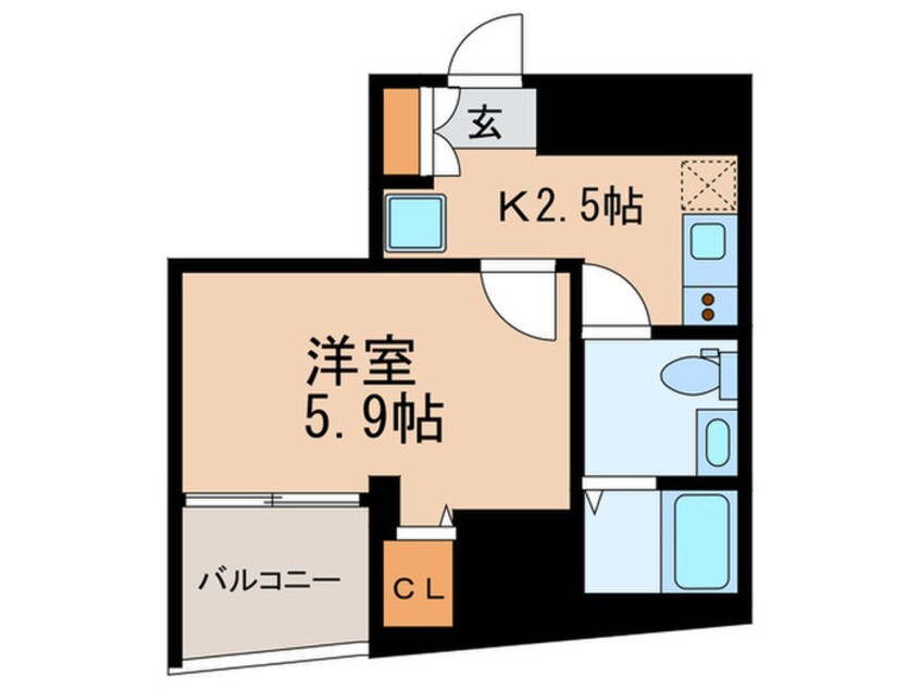 間取図 アイディ品川25