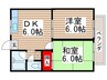 メゾンハピネス 2DKの間取り