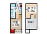 Ｌａ　Ｌｕｃｅ 1Kの間取り