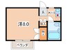 拓殖ハイツ 1Kの間取り