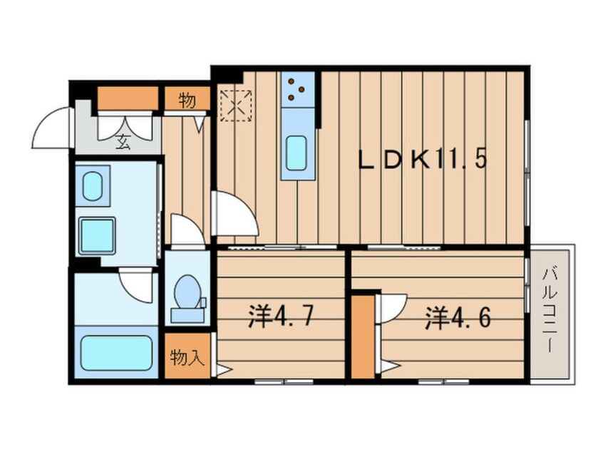 間取図 ベルレジデンス日吉