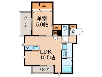 間取図 seagull court 下馬