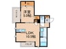 seagull court 下馬 1LDKの間取り