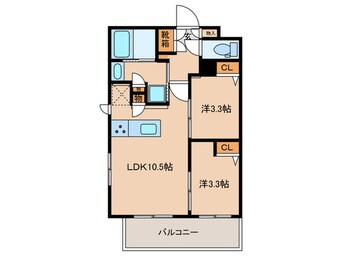 間取図 ラ・ポルタ中野