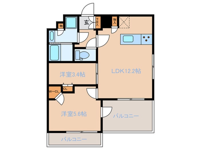 間取り図 ラ・ポルタ中野