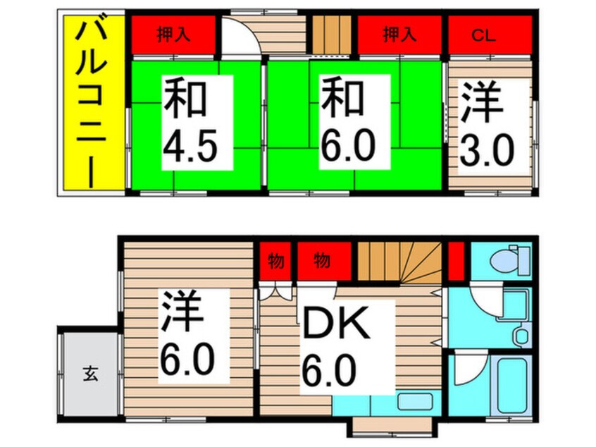 間取図 中川５丁目戸建