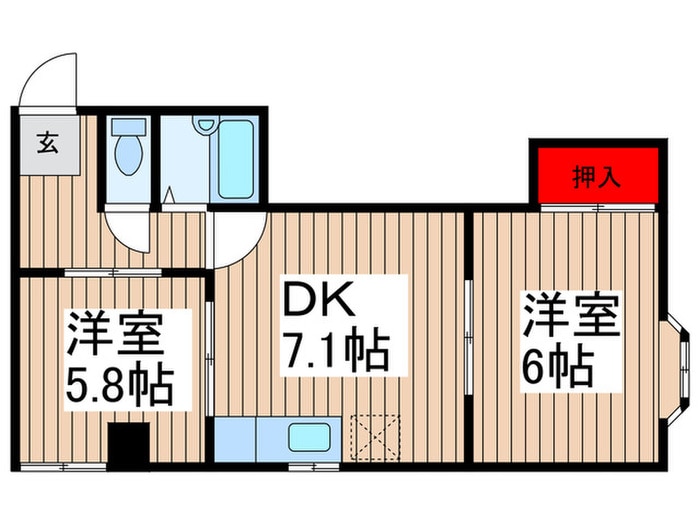 間取り図 エステ－トピア本八幡