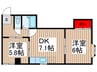 エステ－トピア本八幡 2DKの間取り