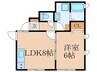 ヴィラ・ラ・メール 1LDKの間取り
