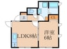 ヴィラ・ラ・メール 1LDKの間取り