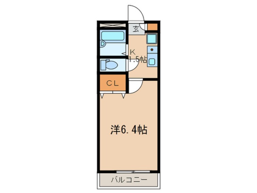 間取図 リリックコ－ト中根ヒルズ