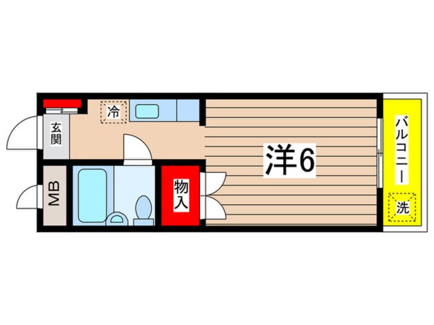 間取図 ロイヤル稲城(1～8号室)