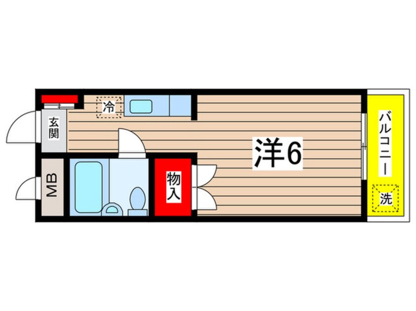 間取図 ロイヤル稲城(1～8号室)