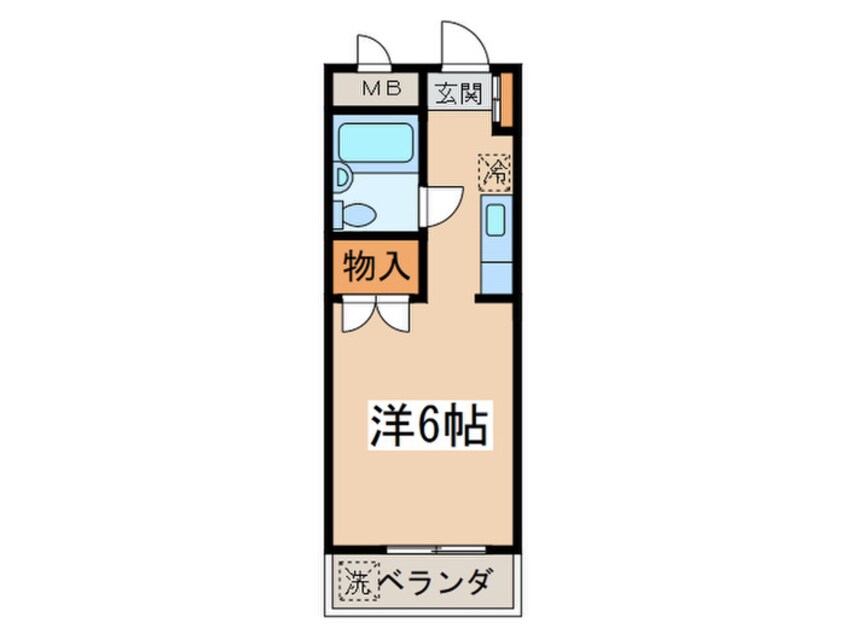 間取図 ロイヤル稲城(1～8号室)
