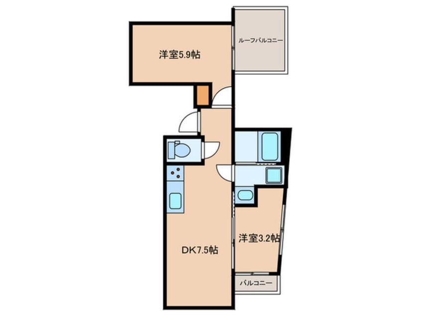 間取図 ミリアレジデンス早稲田山吹町